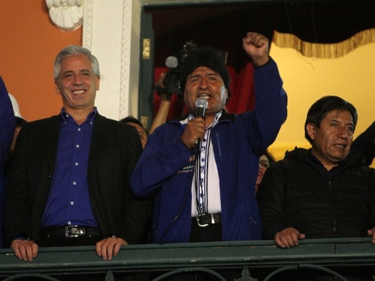 Exit polls give Morales landslide in Bolivia vote