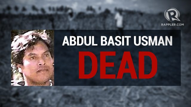 Palace confirms terrorist Basit Usman killed in Maguindanao