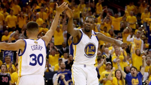 Durant, Curry quickly join most devastating playoff duos