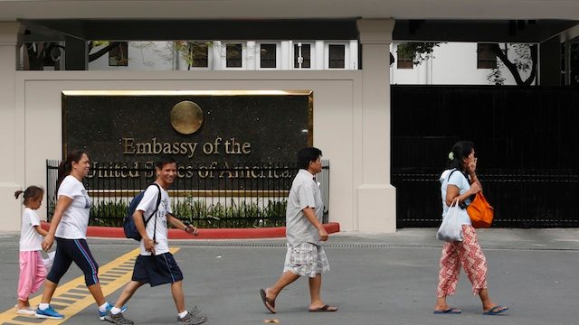 Police destroy ‘suspicious package’ near US embassy