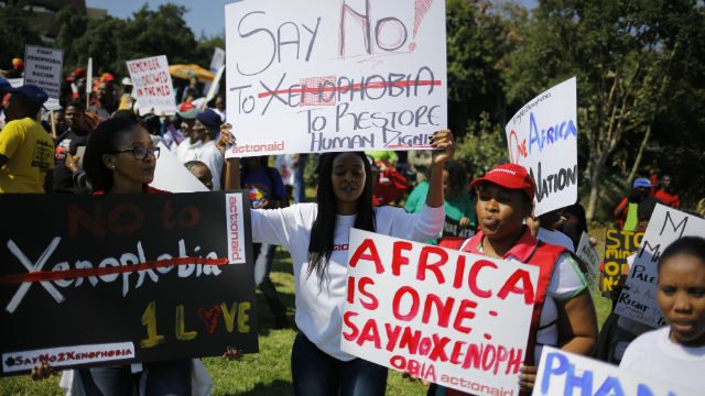 Johannesburg marchers condemn attacks on immigrants