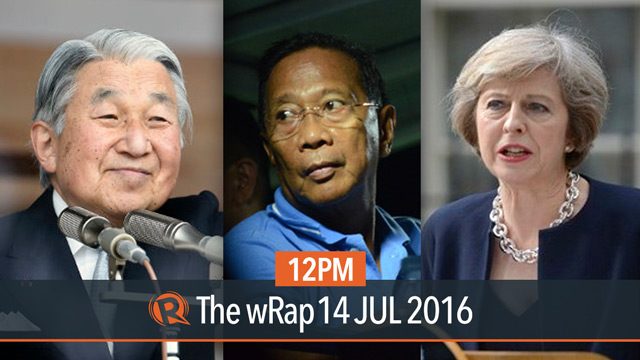 Binay charged, UK’s new PM, Emperor Akihito | 12PM wRap