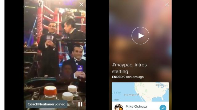 WATCH: Undercard fights start, Periscope by Mike Ochosa at ringside