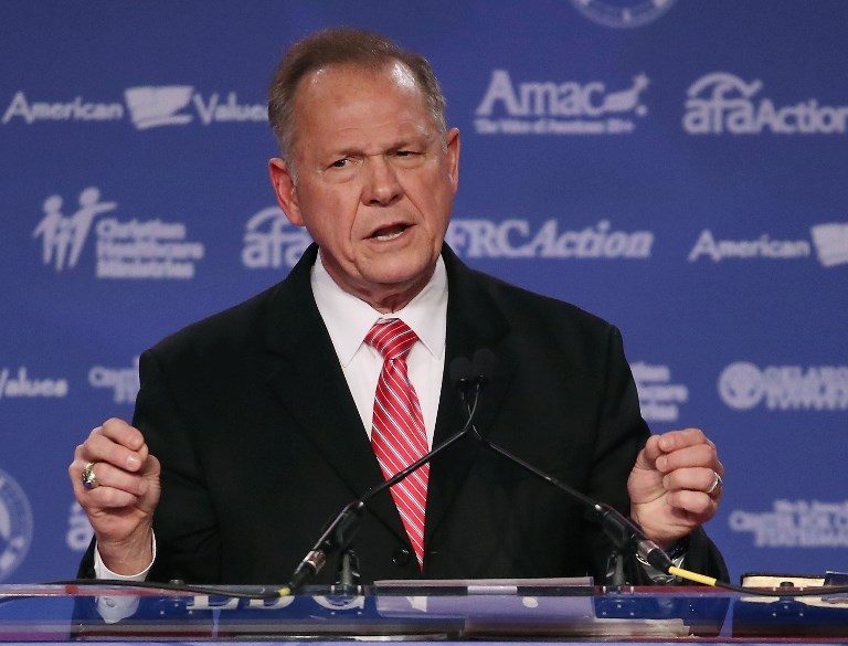 Republican candidate Roy Moore denies sexual misconduct allegations