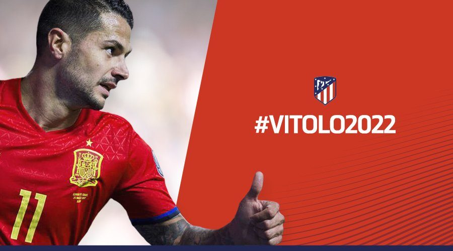 Vitolo akan bergabung dengan Atletico mulai Januari 2018 mendatang. Foto dari Twitter/@atletienglish 