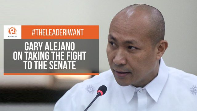 #TheLeaderIWant: Gary Alejano on taking his fight to the Senate