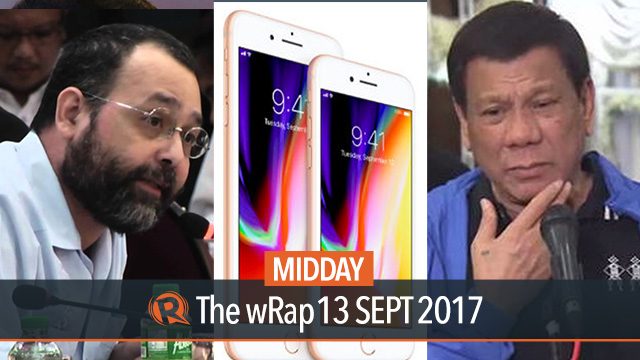 Duterte on Gascon, Duterte on Trillanes, iPhone X | Midday wRap