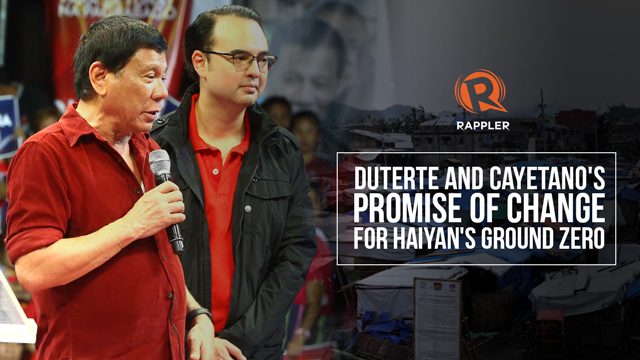 Duterte-Cayetano’s promise of change for Haiyan’s ground zero