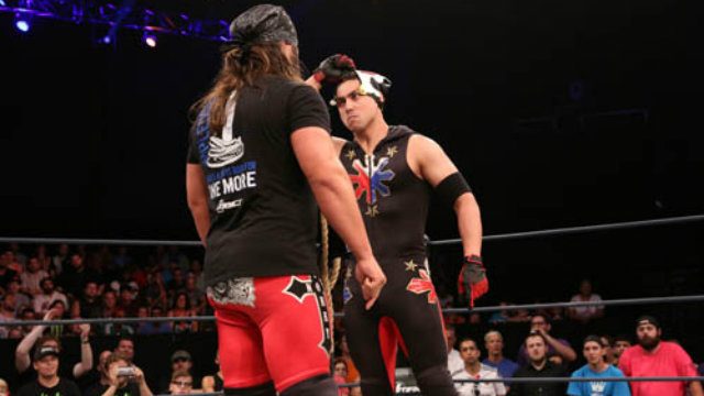 Perkins was primed for a big push after unmasking but lost in an Ultimate X match for the X-Division title shortly after. Photo by TNA Impact Wrestling 
