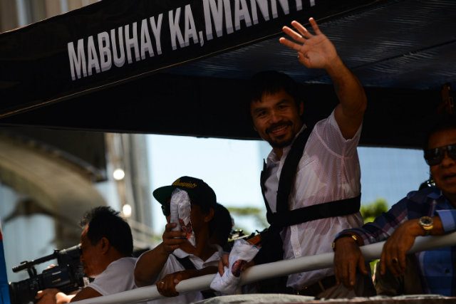 Pacquiao insists that he deserved the win against Mayweather. Photo by Jansen Romero 