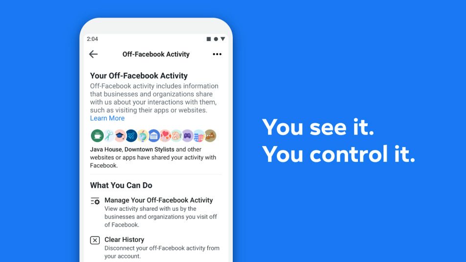 Facebook launches tool to let users control data flow