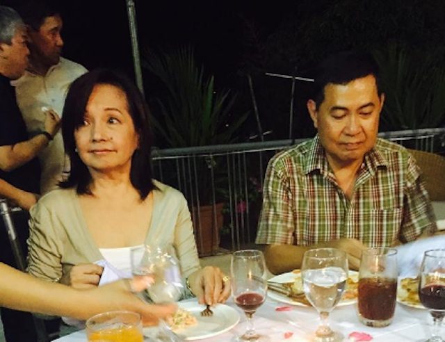 ARROYO AT 69. Former president Gloria Macapagal Arroyo celebrates her 69th birthday in her La Vista residence on April 5, 2016, after the Supreme Court granted her request. Photo from Salvador Panelo's Facebook page 
