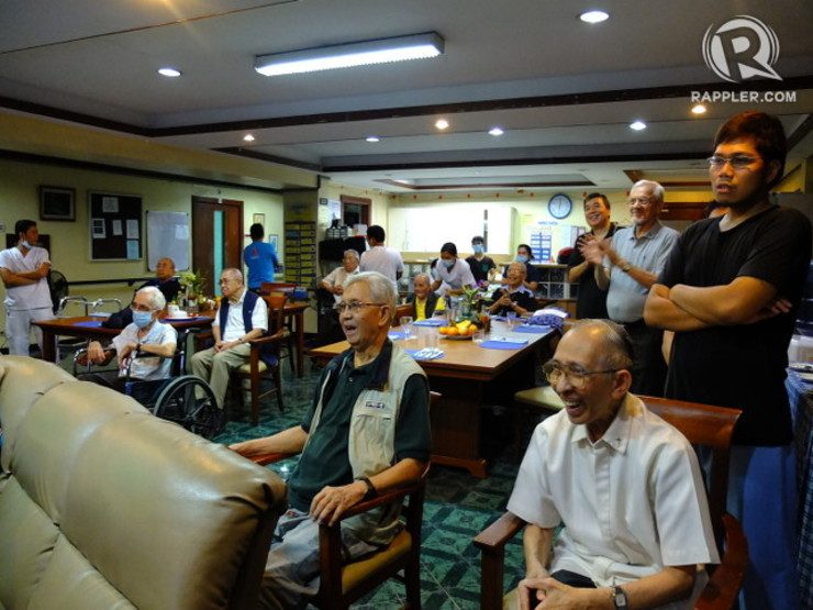 Elderly, infirm Jesuits celebrate Pope arrival from home