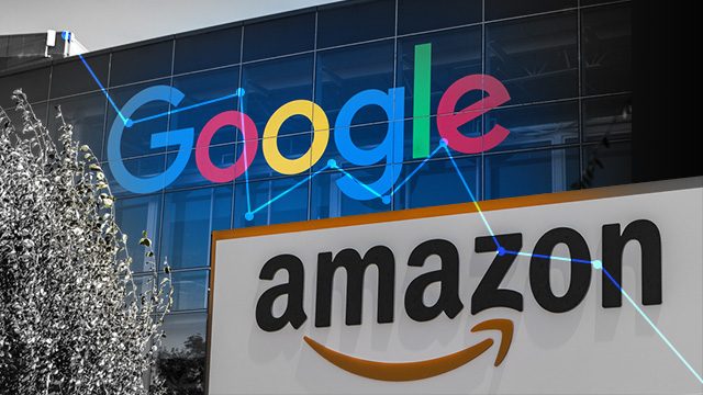 Google, Amazon suffer market setbacks on sales outlook