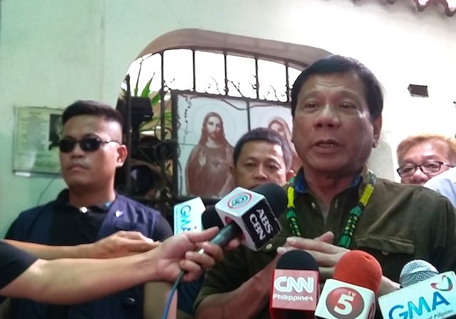 Duterte: I’ll pardon cops who kill criminals, civilians in line of duty