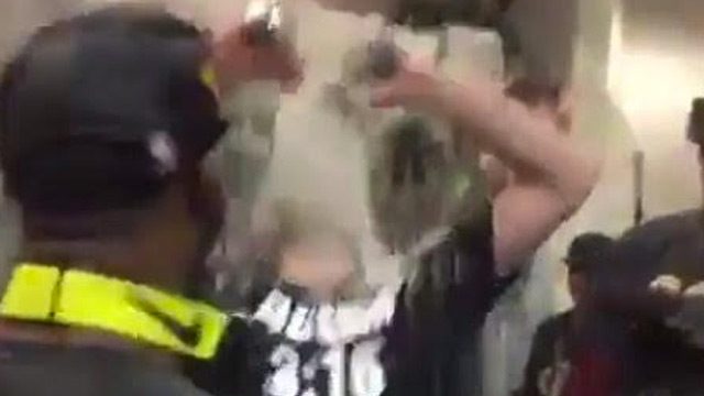 WATCH: Kevin Love channels Stone Cold with beer celebration