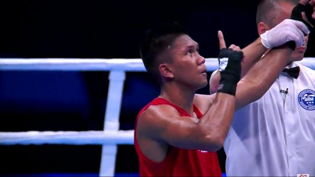 Filipino boxer Marcial survives brawl to enter AIBA Worlds quarterfinals