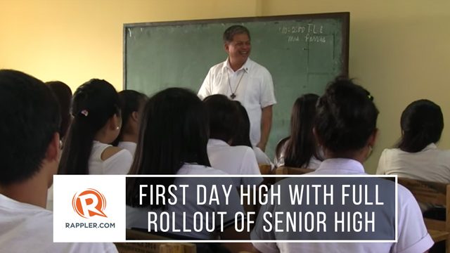 WATCH: First day high with full rollout of senior high