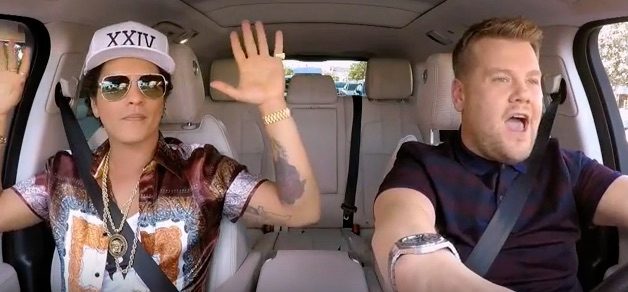 SAKSIKAN: Aksi Bruno Mars di ‘Carpool Karaoke’