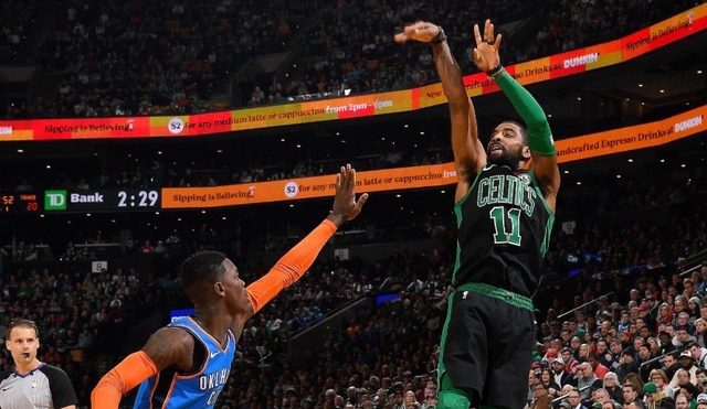 Irving, Celtics snap Thunder NBA win streak