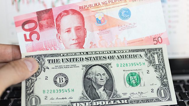 Philippine peso plummets to P54 vs $1