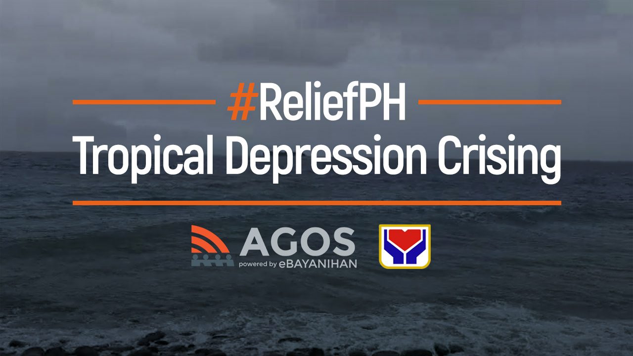 #ReliefPH: DSWD ready to help areas affected by Tropical Depression Crising