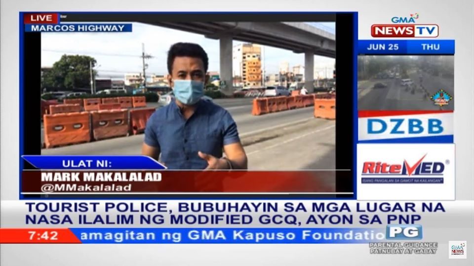 Police intimidate GMA reporter doing traffic report