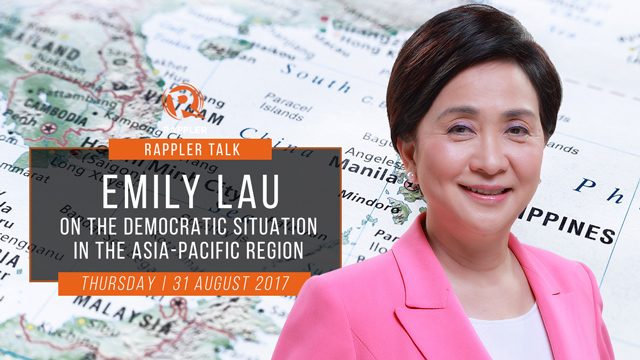 Rappler Talk: Emily Lau on the democratic situation in the Asia-Pacific region
