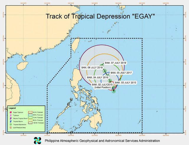 LPA near Catanduanes is now Tropical Depression Egay