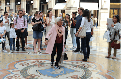 LET HER BE. Locals believe that your wish will be granted if you spin three times in the middle of Galleria Vittorio Emanuele II in Milan. Photo by Don Kevin Hapal 