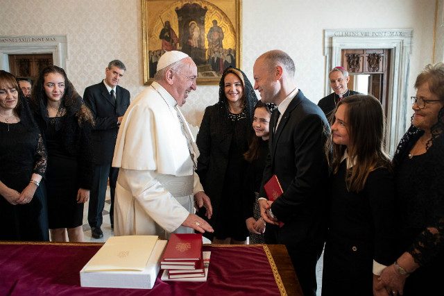 Pope Francis meets with embattled Malta PM despite plea to cancel