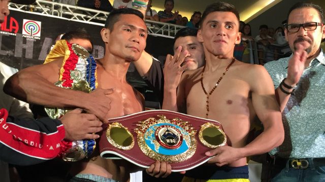 IN PHOTOS: Nietes, Rodriguez make weight for title fight