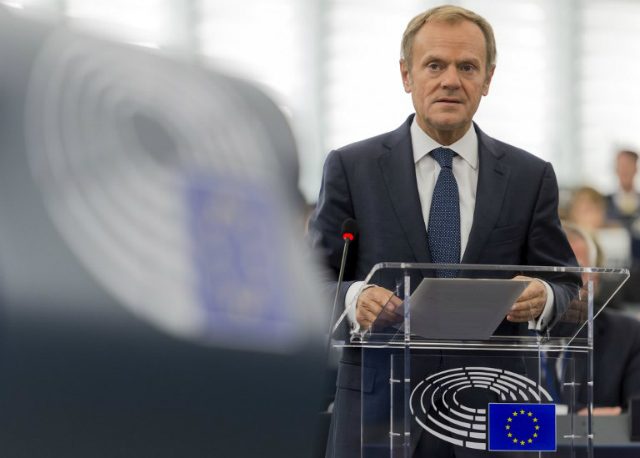 EU Council President Donald Tusk arrives in Philippines