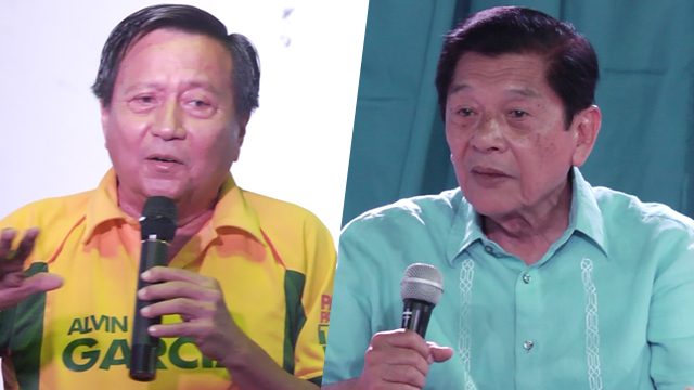 FRIENDS, RIVALS. Former Cebu City mayor Alvin Garcia and incumbent North Cebu district representative Raul del Mar give their take on how legislation can help solve local issues. Photo by Rappler 
