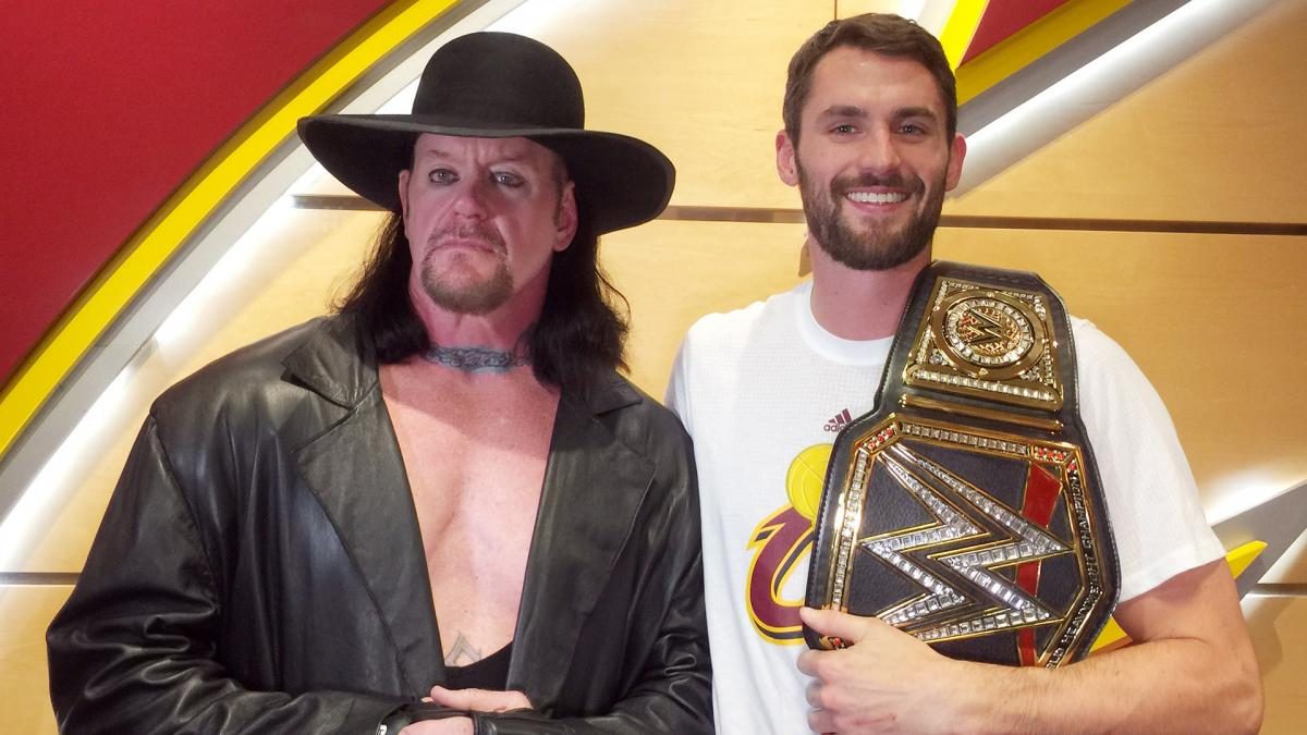 WATCH: The Undertaker greets Cleveland Cavs on opening night