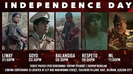 Celebrate Independence Day with a Filipino film marathon at Cinema Centenario