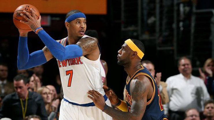Melo, Knicks steal the night in LeBron’s homecoming
