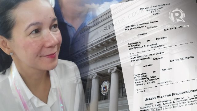 Grace Poe’s accusers to SC: Take 2nd hard look at facts