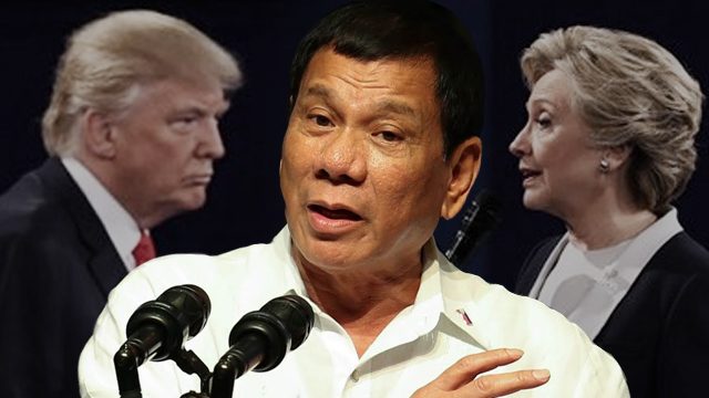 Why Duterte is coy about choosing between Clinton and Trump