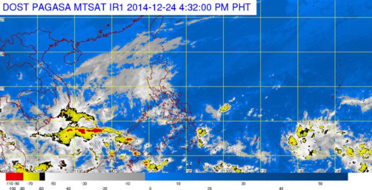 Cloudy Christmas Day for parts of Luzon
