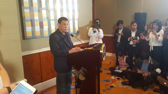 Duterte: No talks with China on joint exploration in West PH Sea