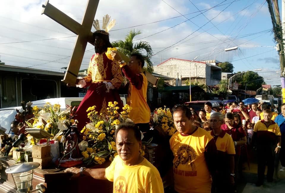 CAVITE. The procession of the image of the Black Nazarene in Barangay Anabu 1-A in Imus, Cavite. Photo courtesy of Barangay Anabu 1-A Facebook page  