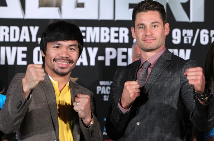 Pacquiao will be facing his second consecutive unbeaten opponent in Algieri. Photo by Chris Farina - Top Rank