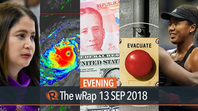 Typhoon Ompong, Peso plummets, Naomi Osaka | Evening wRap