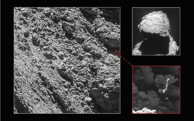 Missing comet lander Philae spotted at last – ESA