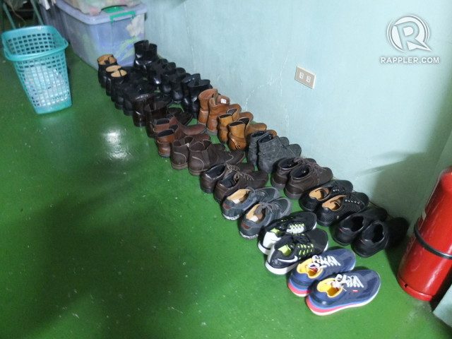 SHOE COLLECTION. This is Duterte's shoe collection back home in Davao City. Photo by Pia Ranada/Rappler  
