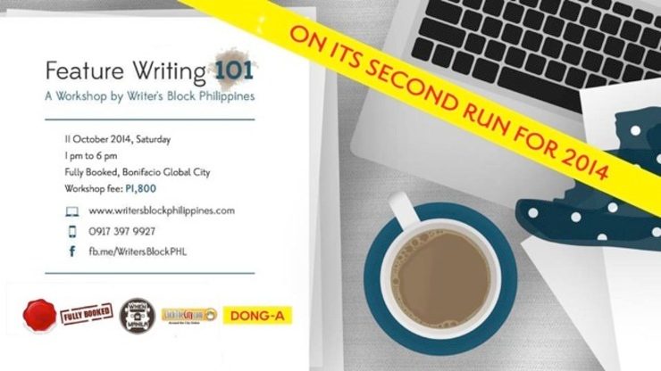 Join the Feature Writing 101 workshop