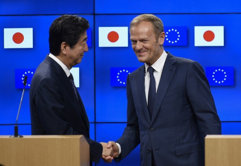 Japan, EU seal landmark trade deal in challenge to Trump