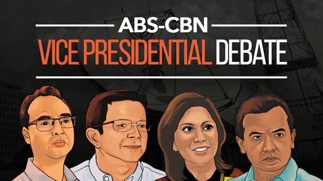 Live Blog: The ABS-CBN Vice Presidential Debate