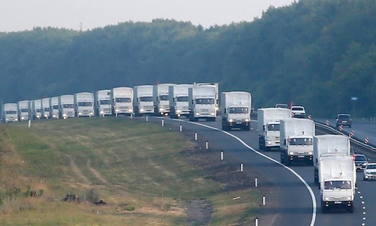 Ukraine sending own aid convoys to war-torn east